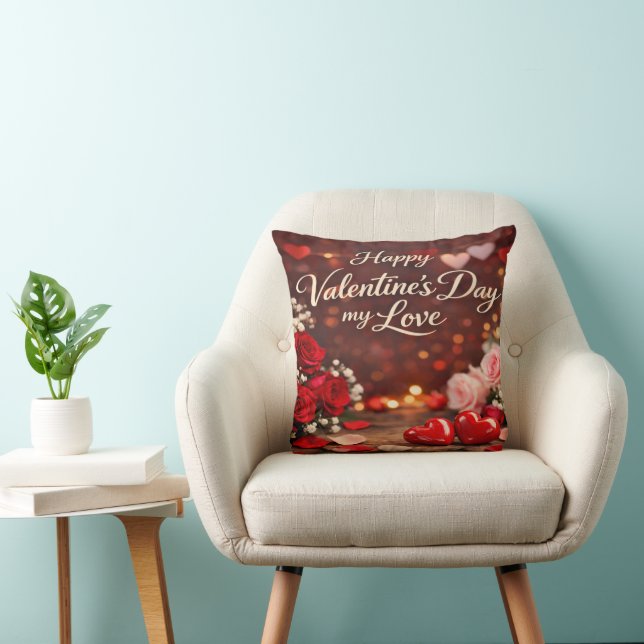 'Forever Your Valentine' Throw Pillow Kissen (Stuhl )