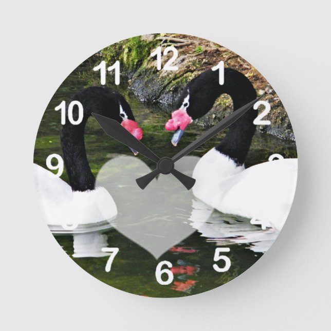 Forever Yours,Always & Forever_ Runde Wanduhr (Vorderseite)