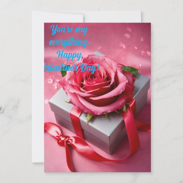 "Forever Yours - Elegante Valentintagskarte" Feiertagskarte (Vorderseite)