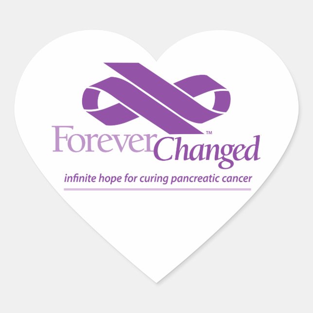 ForeverChanged-Aufkleber Herz-Aufkleber (Vorderseite)