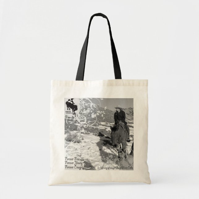 ForeverCowgirl Leinwandtasche Tragetasche (Vorne)
