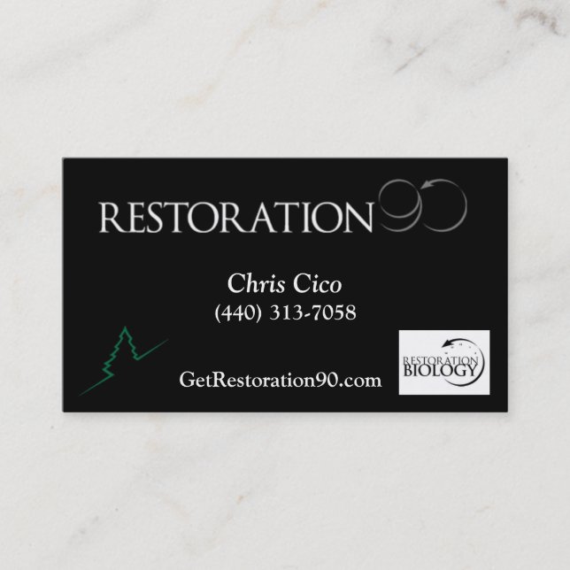 ForeverGreen Restoration90 Geschäfts-Karte Visitenkarte (Vorderseite)