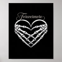 Forevermore Skeleton Hands Herz Gotische Romance