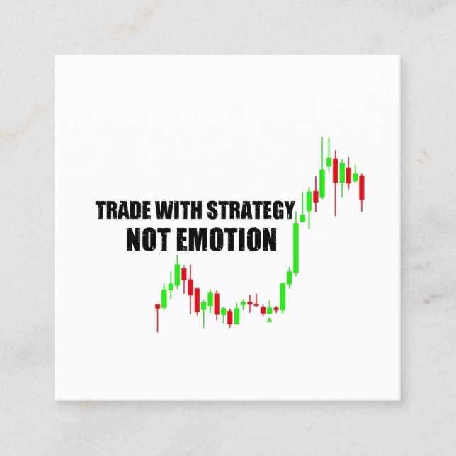 Forex Day Trader Collection Quadratische Visitenkarte (Vorderseite)