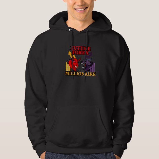 Forex Millionär Inspiriert Bull Vs Bear verwandt f Hoodie (Vorderseite)