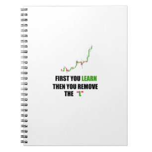 Forex Trader mindset Spiral Foto Notebook Notizblock