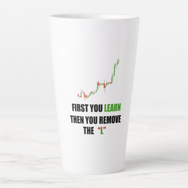 Forex Trading Mindset Latte Tasse (Vorderseite)