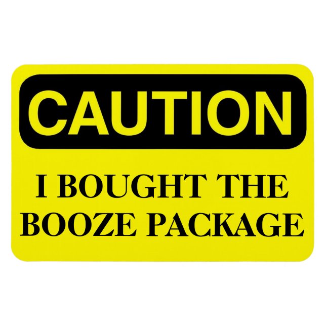 Forfait Funny Cruise Cabine Door Magnet - Booze (Horizontal)