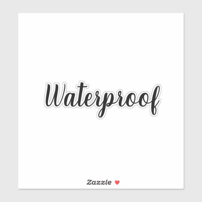 Forfait Water Proof Splash Free Étiquette Simple 2 (Feuille)