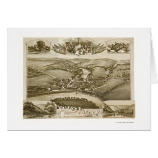 Forge de vallée, carte panoramique de PA - 1890