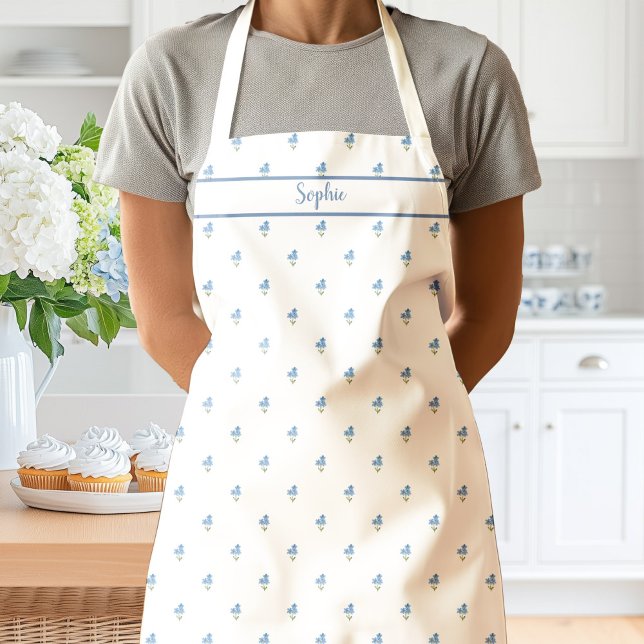 Forget Me Not Floral Apron Schürze (Forget Me Nots Floral Apron)