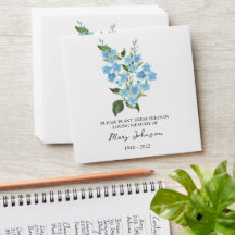 Forget me not Seed Packet Funeral Envelope