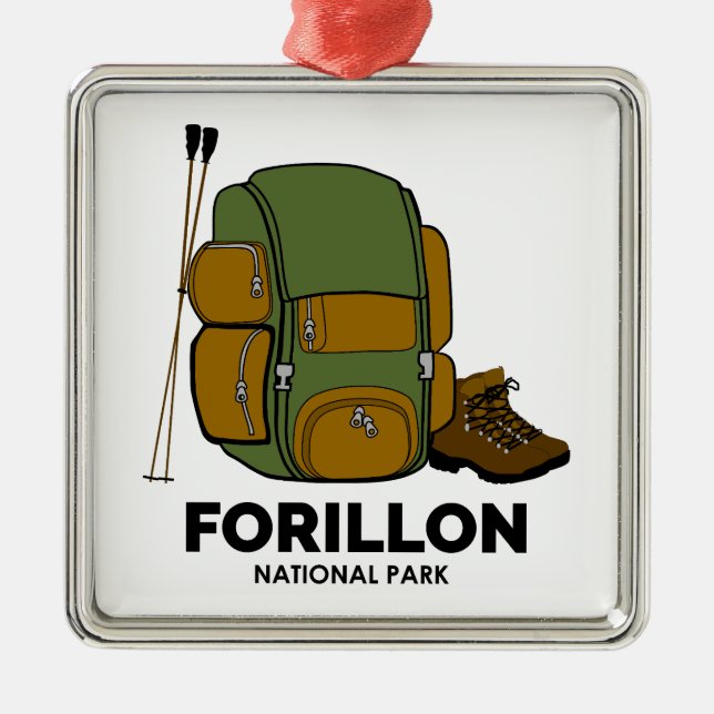 Forillon National Park Backpack Ornament Aus Metall (Vorne)