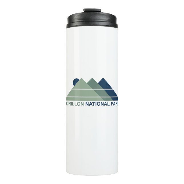 Forillon National Park Mountain Sun Thermosbecher (Vorderseite)