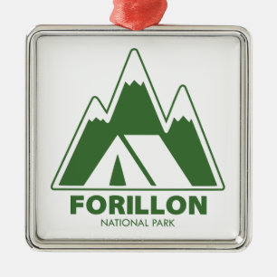 Forillon National Park Mountains Camping Ornament Aus Metall