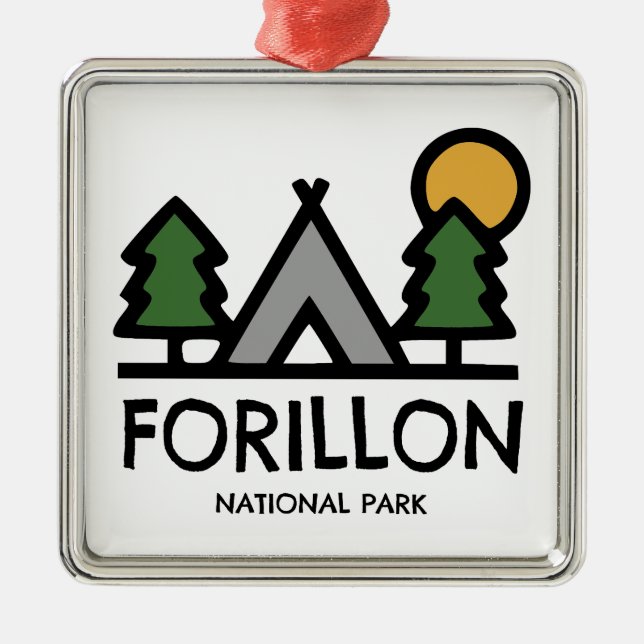 Forillon-Nationalpark Ornament Aus Metall (Vorne)
