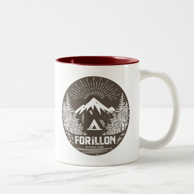 Forillon-Nationalpark Zweifarbige Tasse (Rechts)