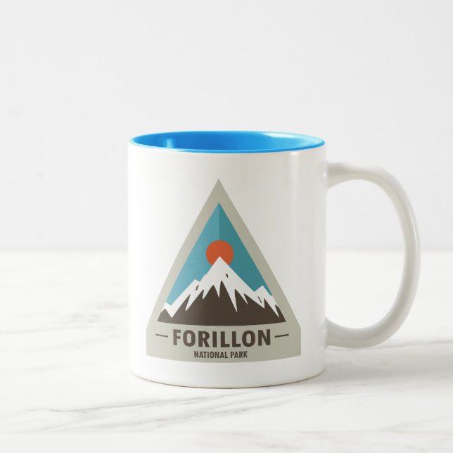 Forillon-Nationalpark Zweifarbige Tasse (Rechts)