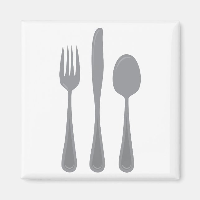 Fork Knife Spoon Magnet (Vorne)