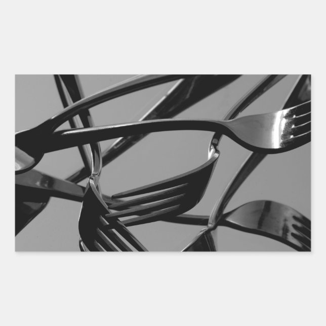 Fork Levitation Rechteckiger Aufkleber (Vorderseite)