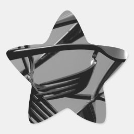 Fork Levitation Stern-Aufkleber