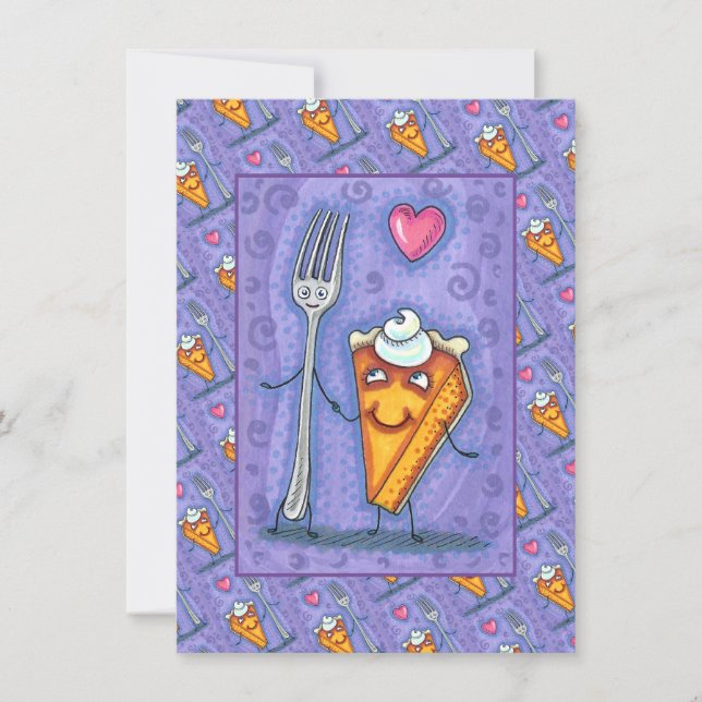 FORK & PUMPKIN PIE, FÜR EINEN ANDEREN GEFÜHRT, ROM MITTEILUNGSKARTE (Vorderseite)