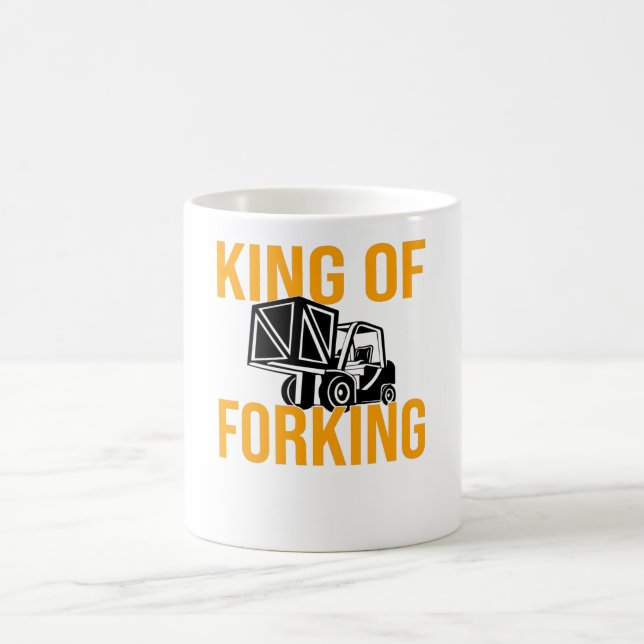 Forklift Driver Forklift Driver Forklift Saying Kaffeetasse (Mittel)