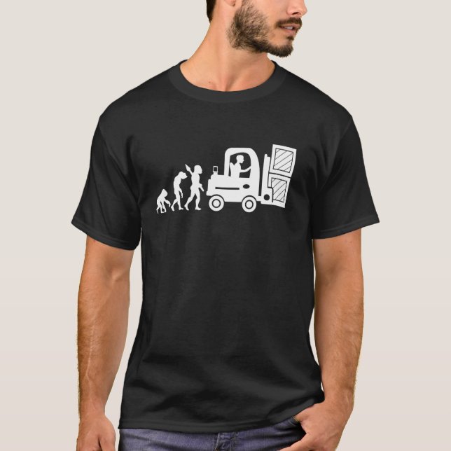Forklift Driver Operator Construction Warehouse Ev T-Shirt (Vorderseite)