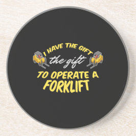 Forklift Gift Getränkeuntersetzer