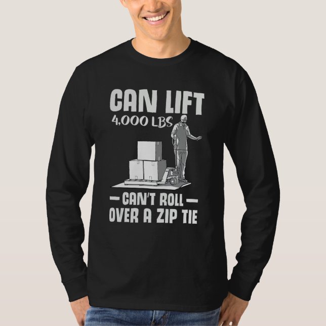 forklift user pallet truck cant govover it warehoi T-Shirt (Vorderseite)