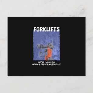 Forklifts Parody Feiertagspostkarte