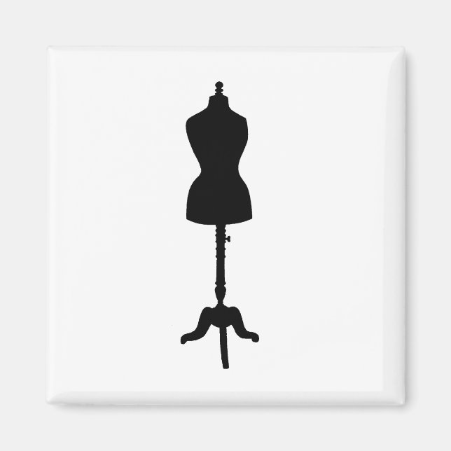 Form der Kleidung Silhouette II Magnet (Vorne)
