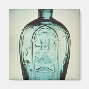 Form-durchgebrannte Freimaurerflasche Magnet