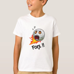 FORM! Funny Golf Ball Cartoon T-Shirt