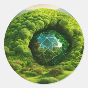 Form: Klassische Round Stickers Erstellen Sie eine