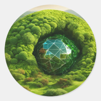 Form: Klassische Round Stickers Erstellen Sie eine