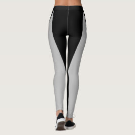 Form & Kurven Zwei farbige Leggings - Schwarz & Gr