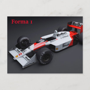 Forma 1 Auto Postkarte