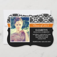 Formal 2014 Schwarz-weiß Damask Foto Abschluss