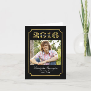 Formal Affair Graduation Thank You Card Dankeskarte