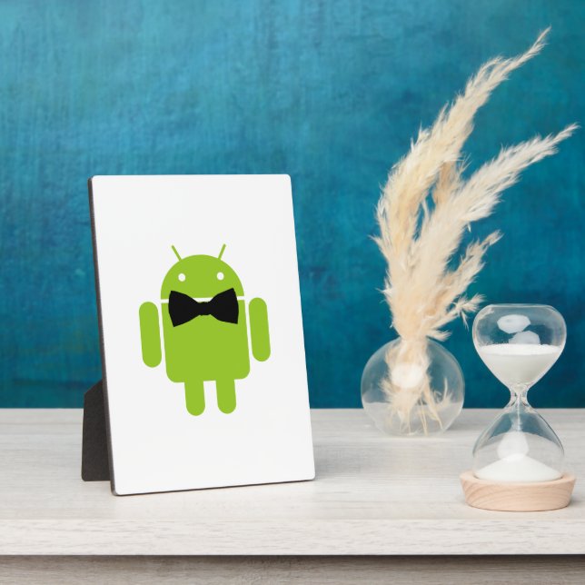Formal AReifen Green Android Robot Fotoplatte (Seite)