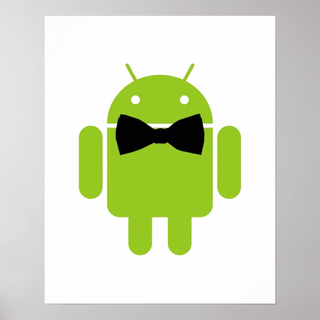 Formal AReifen Green Android Robot Poster (Vorne)