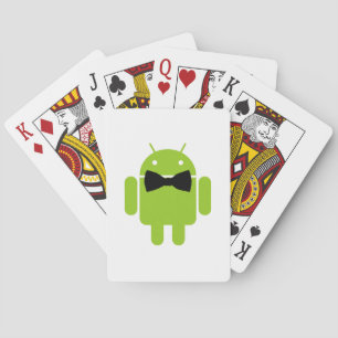 Formal AReifen Green Android Robot Spielkarten