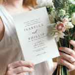 Formal black and white wedding einladung<br><div class="desc">With classic and elegant typography,  this formal wedding invitation sets the tone for a timeless wedding. Perfect for a black tie affair. Coordinating pieces also available in the wedding suite.</div>