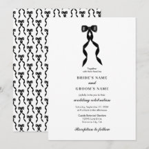 Formal Black Bow Ribbon Elegante Hochzeit