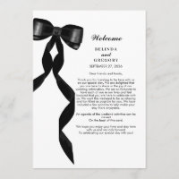 Formal Black Bow Ribbon Elegante Hochzeitsreise