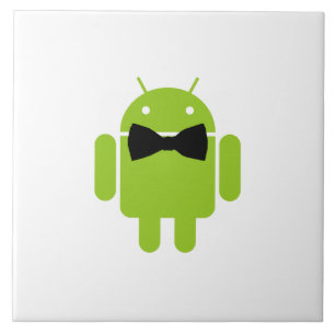 Formal Bow Krawatte Android Robot Icon Fliese