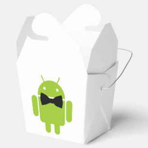 Formal Bow Krawatte Android Robot Icon Geschenkschachtel