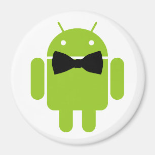 Formal Bow Krawatte Android Robot Icon Magnet