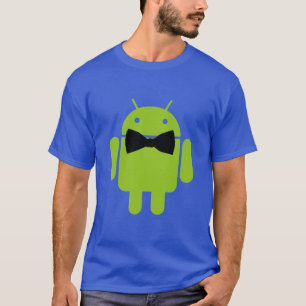 Formal Bow Krawatte Android Robot Icon T-Shirt